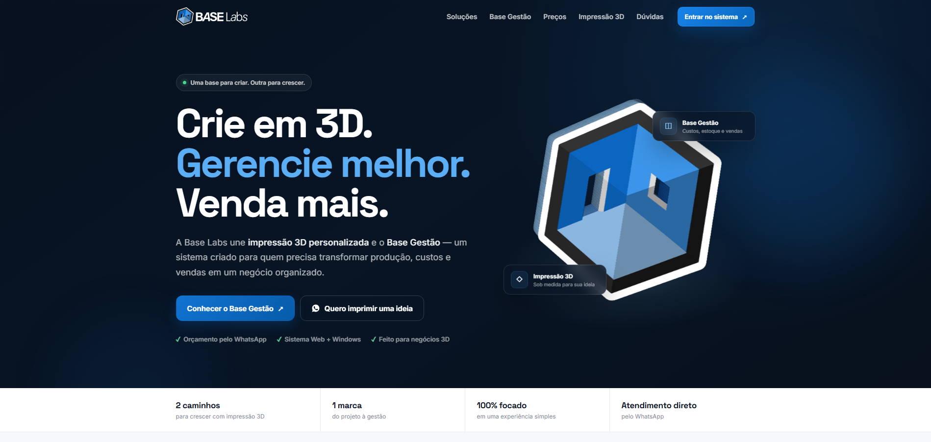 Projeto de site Base Labs